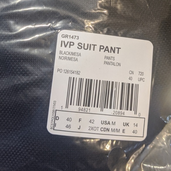 *NWT Adidas x Ivy Park Black Drop SUIT PANTS - Picture 7 of 9